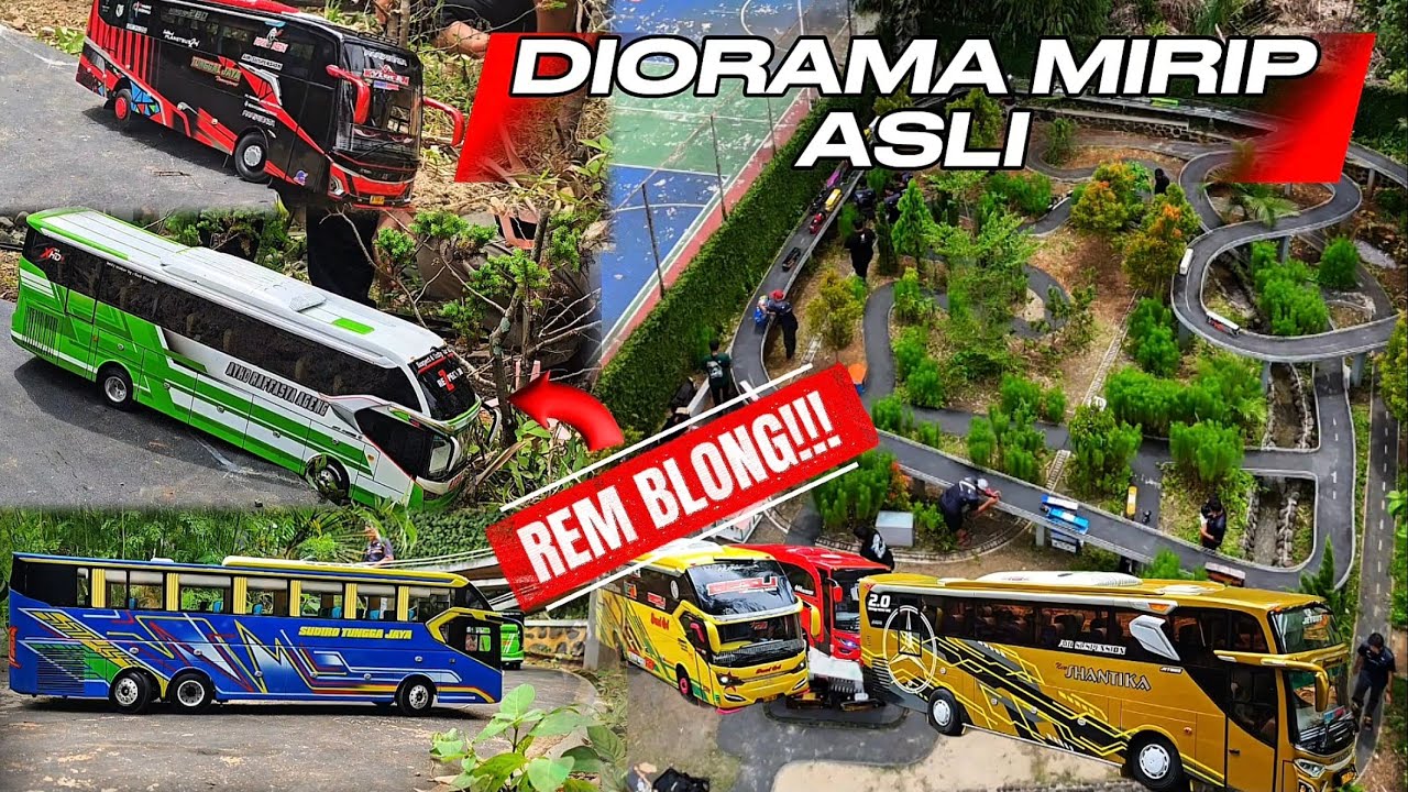 DIORAMA MIRIP ASLI ‼️MINIATUR BUS ULIN KA TASIK AAZ TOYZ | FULL DORAMA‼️