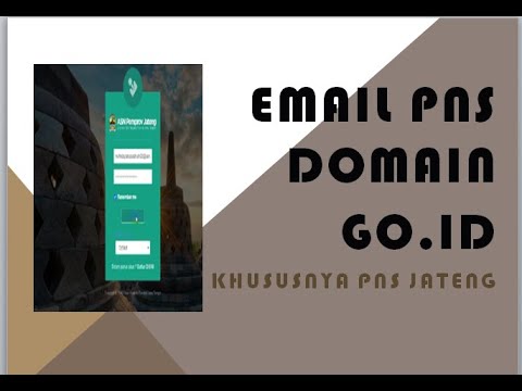 cara membuat email PNS domain go id