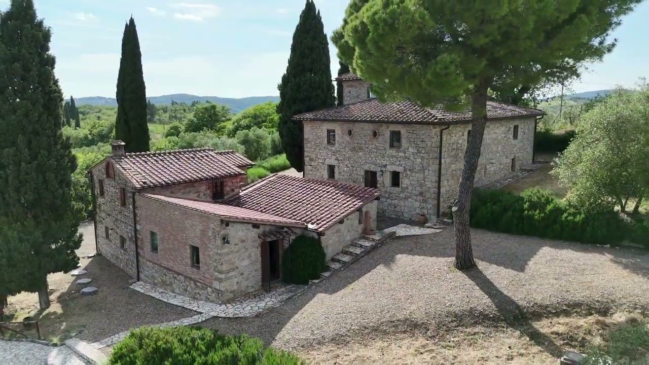 A Hidden Gem in the Heart of Chianti: Farmhouse Complex with Pool and Olive Grove