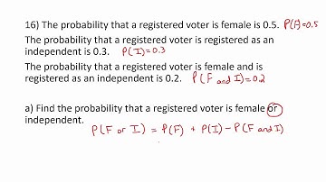 Intro Statistics - Midterm Review - Probability: Addition Rule/Conditional