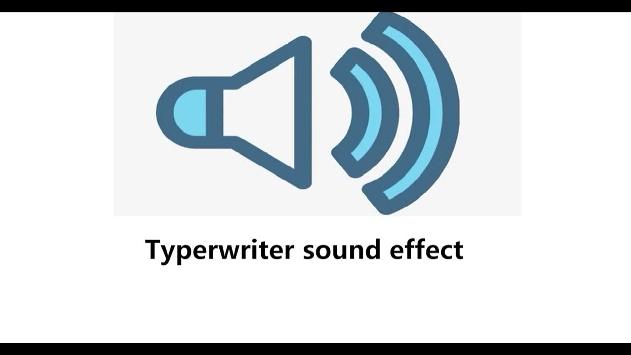 Typewriter sound effect YouTube