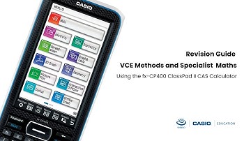VCE Methods and Specialist Maths Revision Guide