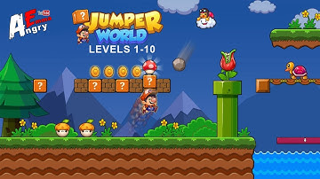 Jumper World - Levels 1-10 + BOSS / Gameplay Walkthrough (Android Game)