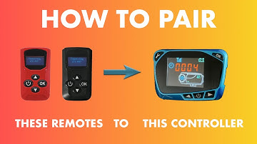 How To Pair The Red Or Black LCD Chinese Diesel Heater Remote To the New Style Blue Controller