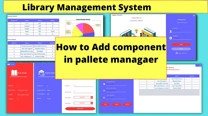 How to add Attractive Components into pallet manager in Netbeans || Unique Developer