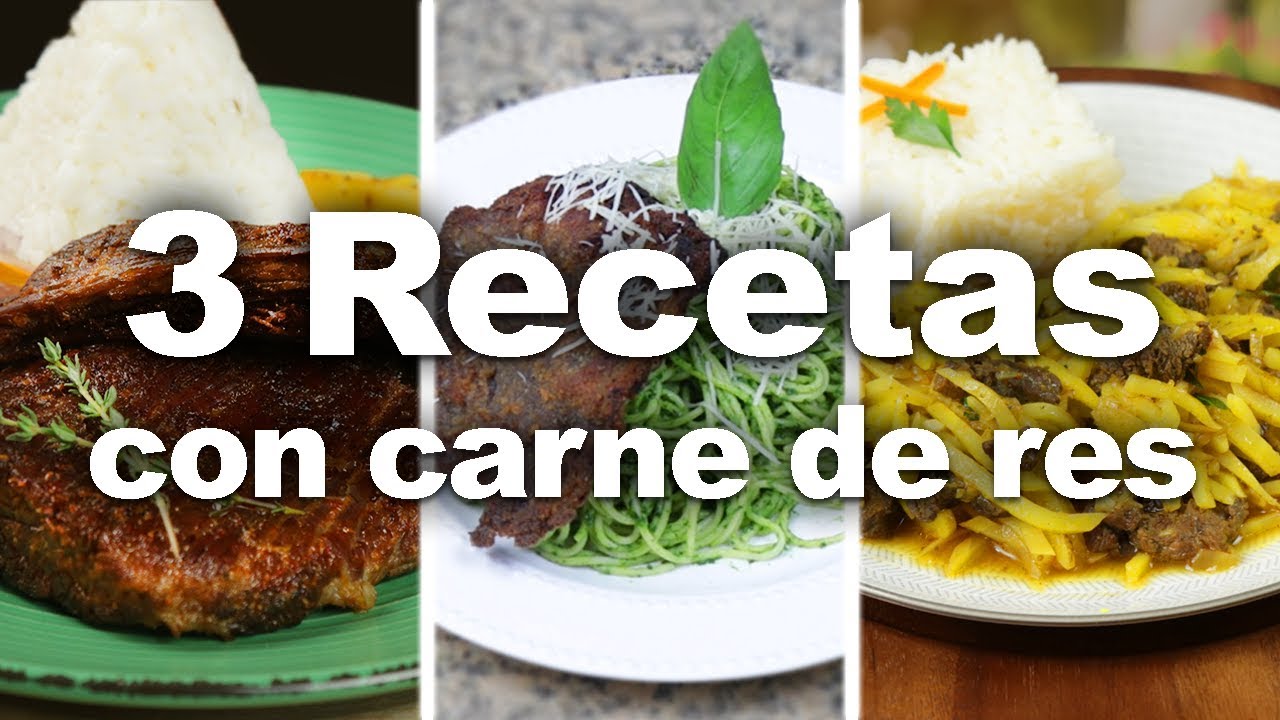 3 Recetas con carne de res | Sabores del Perú - YouTube