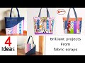 Amazing 4 diy ideas that you can make from scraps  bag sewing tutorial