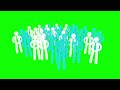 Business social icon green screen | animated icon green screen