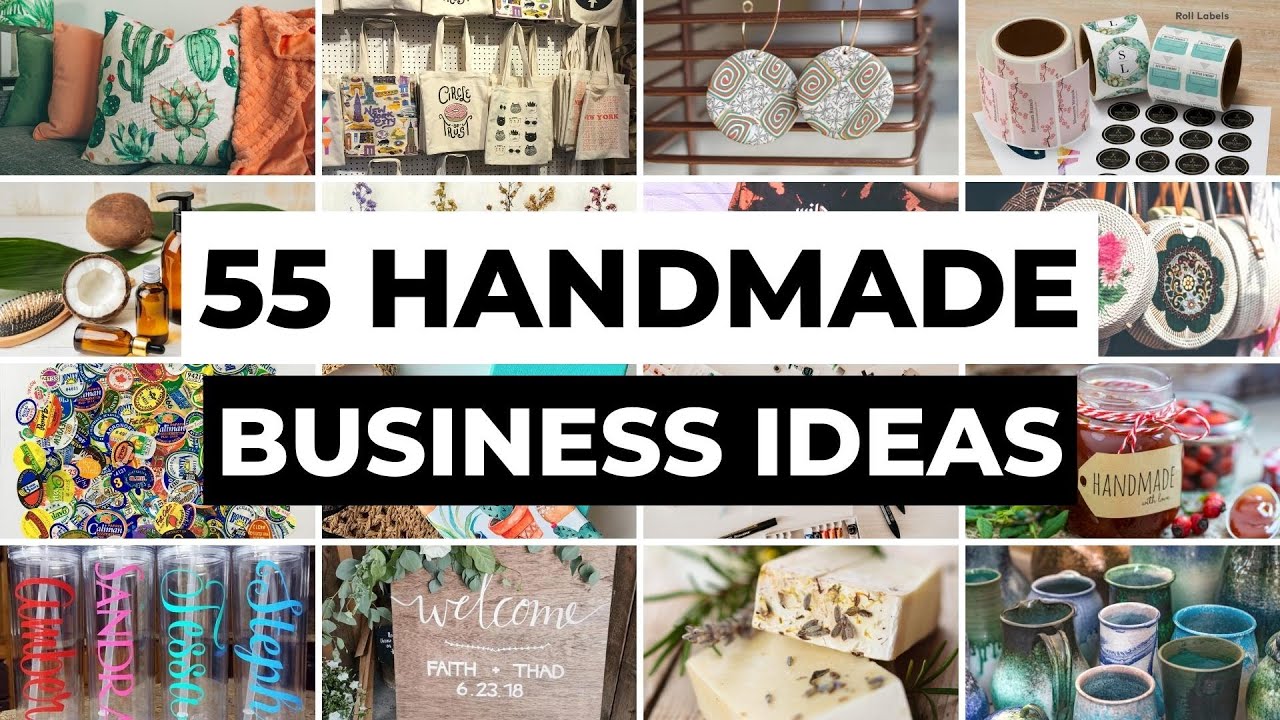 55 Handmade Business Ideas You Can Start At Home  DIY Crafts & Handmade  Products to Sell 