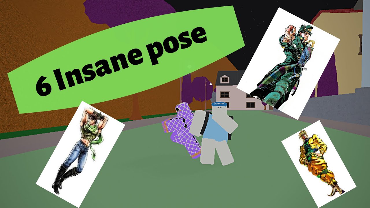 Top 6 Insane Custom Poses Project Jojo Youtube - t pose roblox id