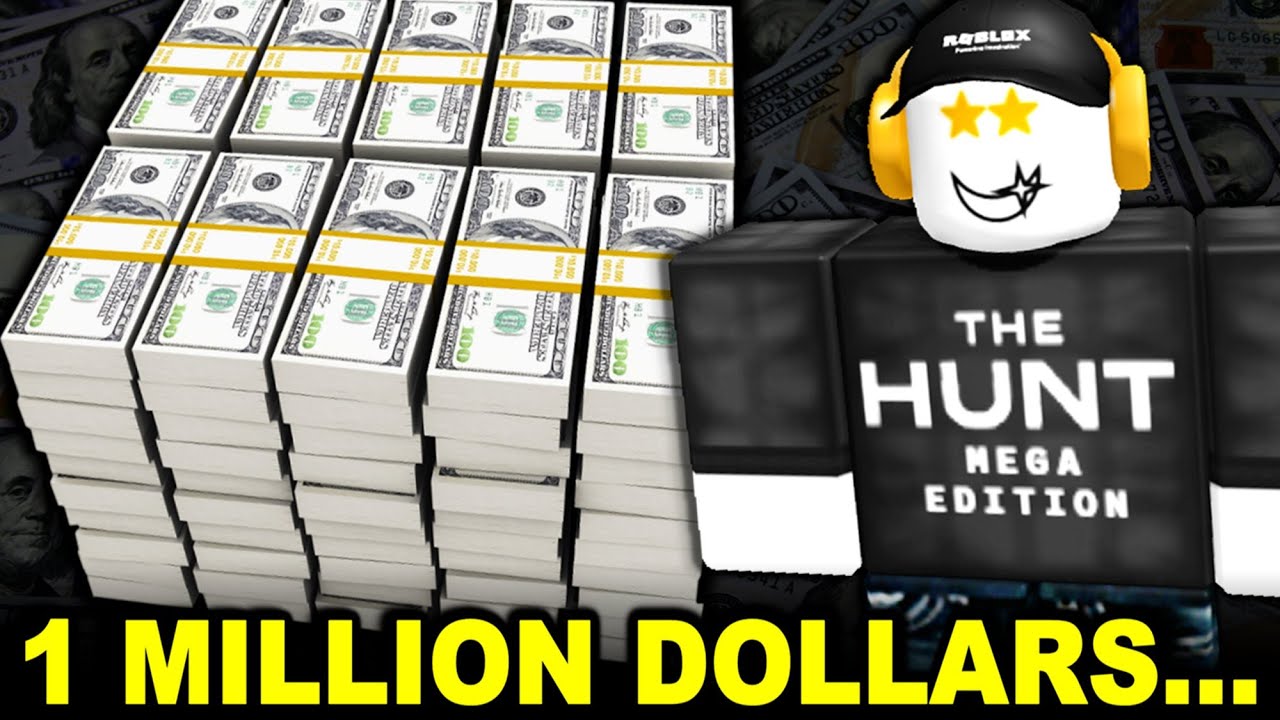 So the prize is 1 million dollars... (ROBLOX THE HUNT: MEGA EDITION) - YouTube