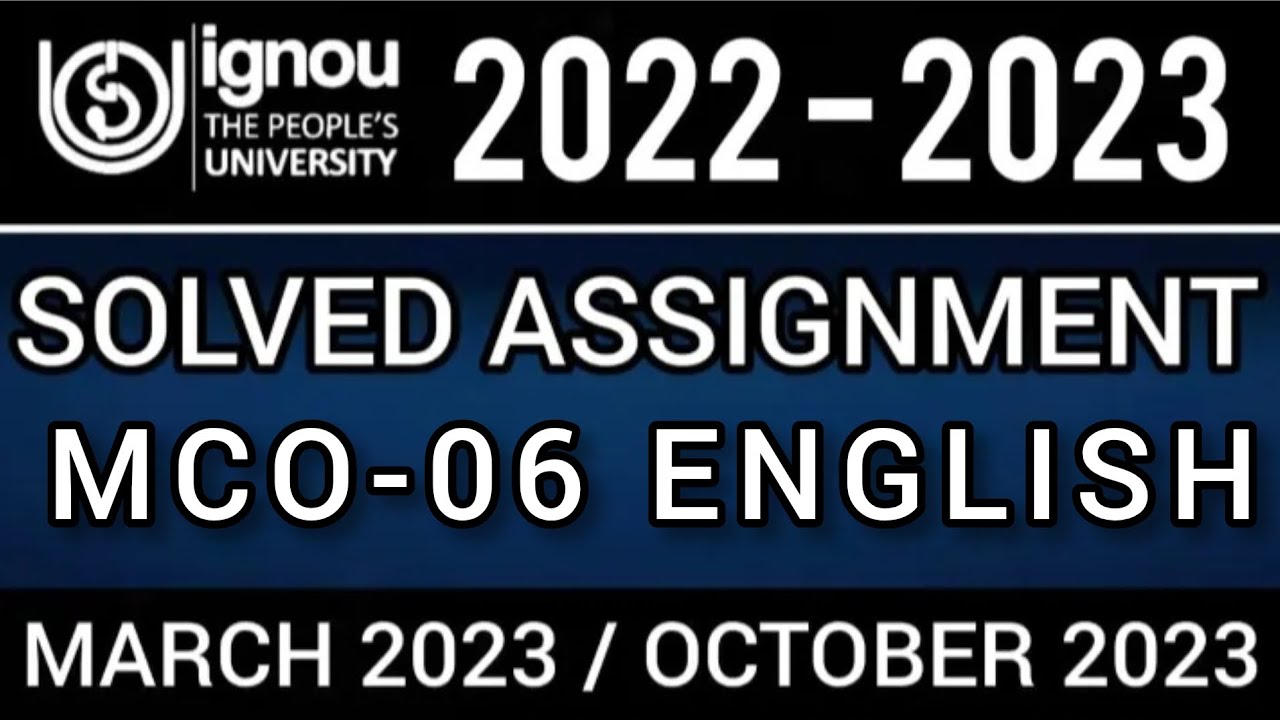 mco 06 solved assignment 2022 23