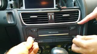 How To Remove Display Multimedia Player From Audi A5 2010 For Repair