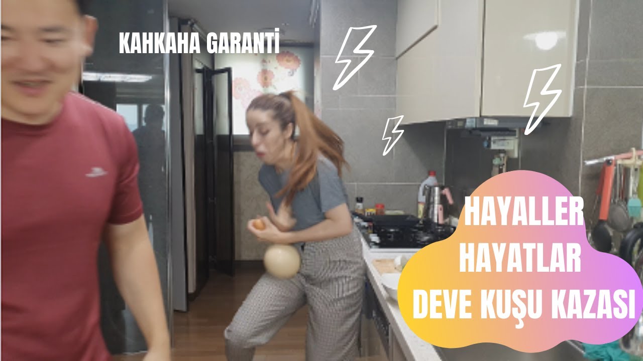 DEVEKUSU YUMURTASI İLE KAZAYA KURBAN GİTTİK/keyranmari yapamamak(38)국제커플