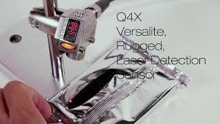 Banner Q4X Laser Measurement Sensor: Shiny/Black Surface Detection