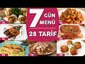 Bugün Ne Pişirsem #1: 7 Güne 7 Ayrı Menü Hazırladık! (28 Tarif) - Yemek Tarifleri