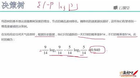 课时43 决策树构造实例