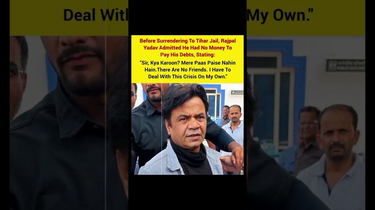 Rajpal Yadav Debt Crisis | Emotional Statement Before Jail 😱