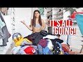 CLEAR OUT MY DRESSING ROOM WITH ME! GETTING RID OF HALF OF MY CLOTHES!