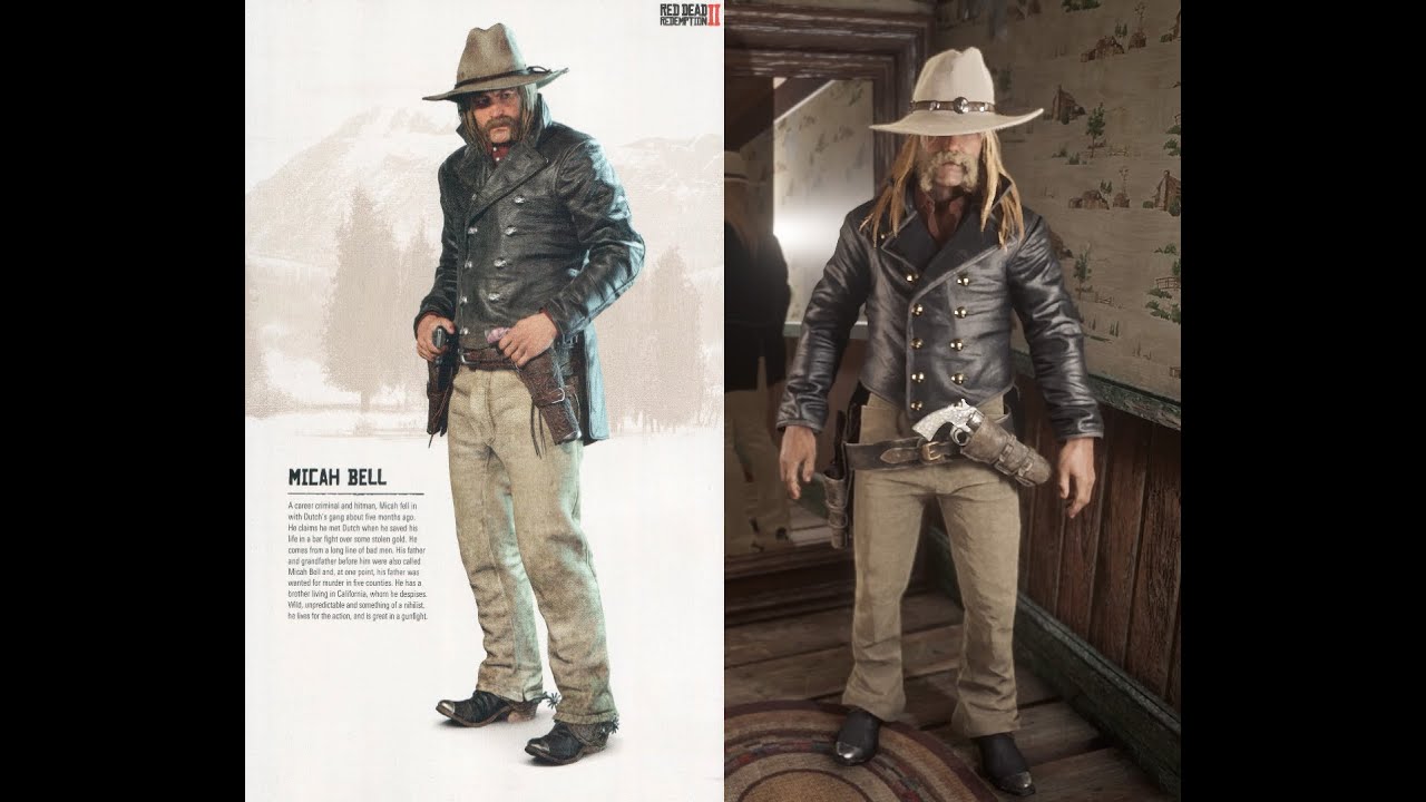 How to dress like Micah Bell in Red Dead Online - YouTube