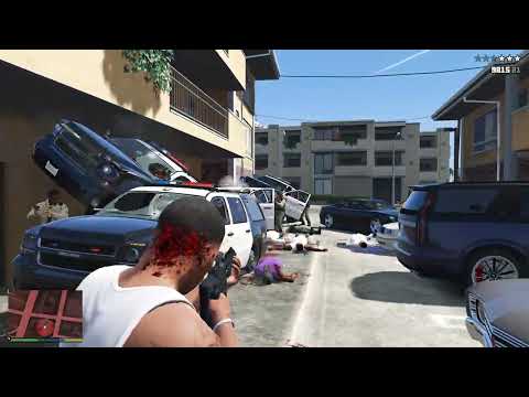 GTA 5 [R.D.E. 4.0.3] - Ballas Hideout Shootout + Ten Star Escape