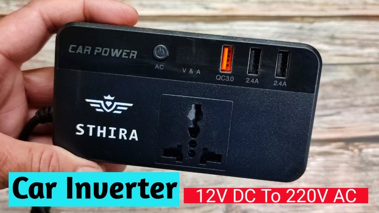 Best Car Charger For Laptop STHIRA 200W Power Inverter DC To AC Car