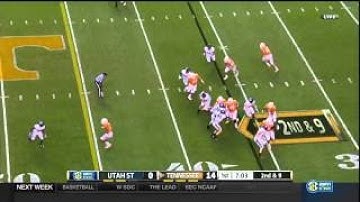 Tennessee vs Utah State inside zone