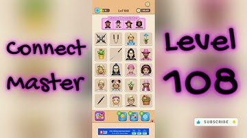 Connect Master Match Puzzle Game Walkthrough 🔗🧩 | Level 108 | SolutionGuruji