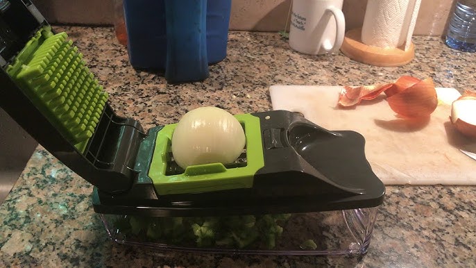 B08N9Q24M9 Mueller Pro-Series 10-in-1, 8 Blade Vegetable Slicer, Onion  Mincer Chopper, Vegetable Chopper, Cutter, Dicer, Egg Slicer with…