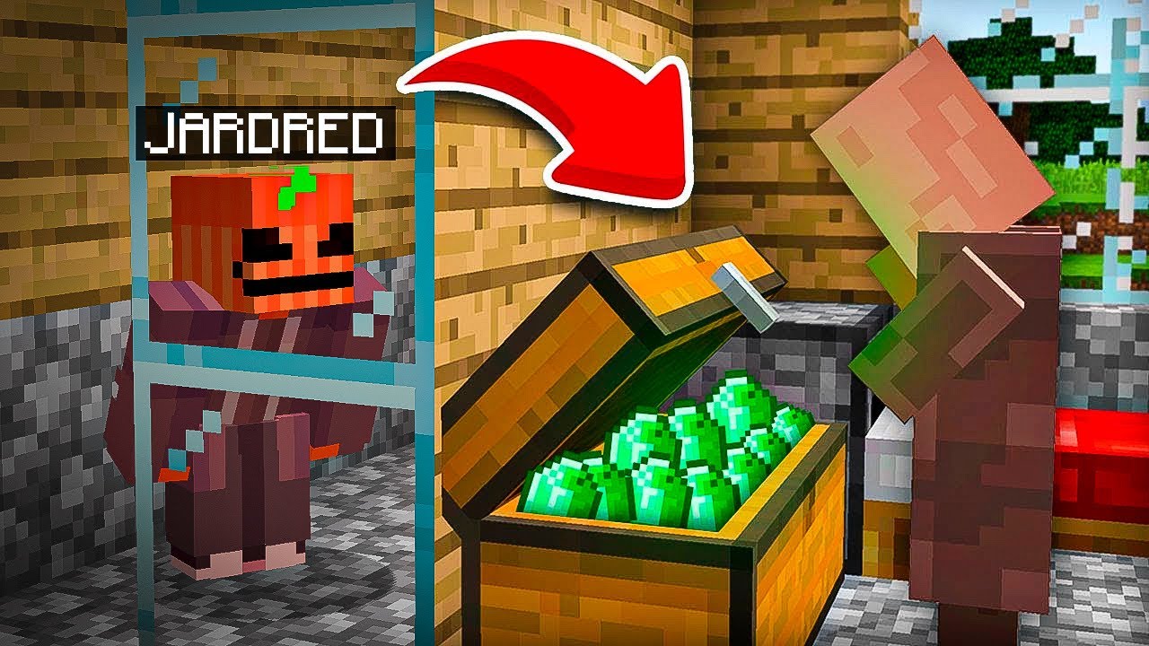 ENGAÑÉ a los ALDEANOS con PARED FALSA Para ROBAR!