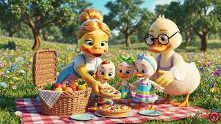English | Sunny Duck Family Meadow Picnic Adventure