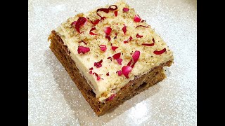 Mouth watering Less Sugar Carrot Cake