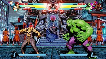 Ultimate Marvel vs Capcom 3 | Akuma & Ryu & Chun-Li vs Hulk & Spiderman & Deadpool | PC