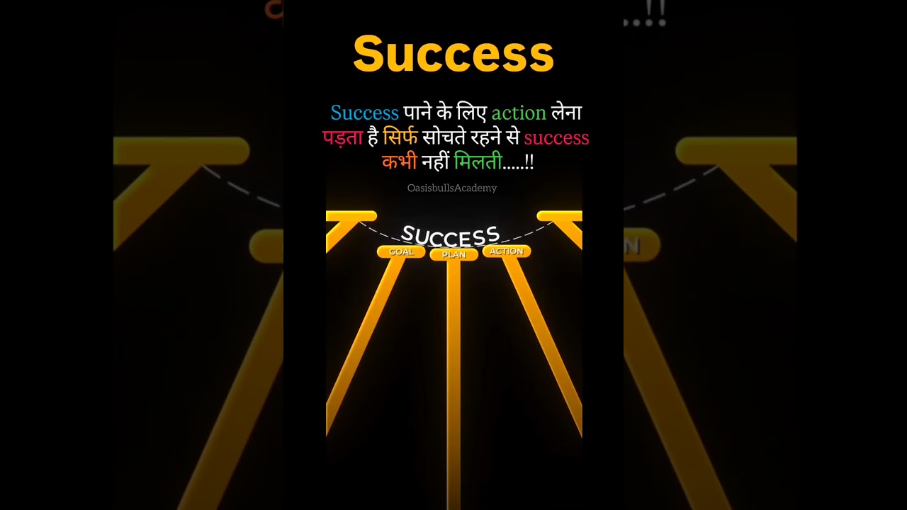 Success pane ke liye Action lena padhta hai #Hard Work motivation #Success #tradingmotivation #fx