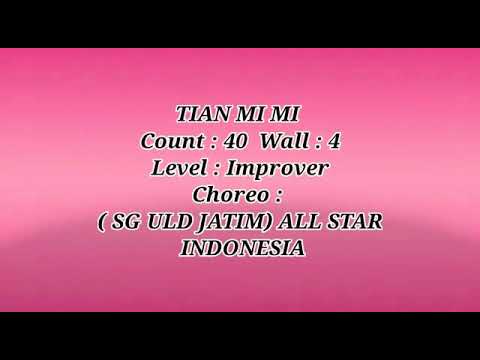 TIAN MI MI || LINE DANCE DEMO LD PASMANBAYA CHOREO SG D'ULD JATIM ALL STAR