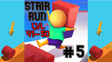 Stair Run - Gameplay Walkthrough Part #5 Levels 41-50 (Android, iOS)
