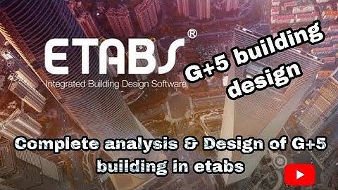 complete analysis and design of G+5 building in etabs. Part 01.