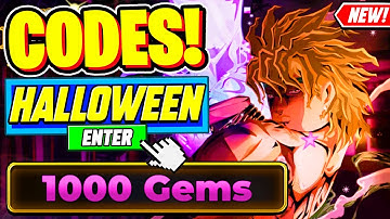 ⚠️New⚠️ ALL WORKING HALLOWEEN UPDATE CODES For Your Bizarre Adventure - Roblox YBA Codes