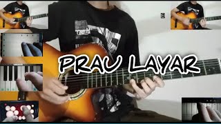 Prau layar gitar cover || versi koplo + chord