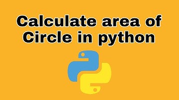 How to find Area of Circle in Python
