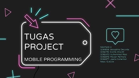Presentasi Kelompok 4 - Tugas Project Mobile Programming