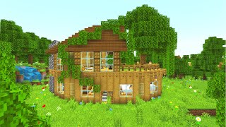 Minecraft Survival House Tutorial EASY (With Interior)
