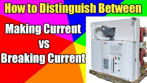 Making Current vs Breaking Current | Making current in Electrical Breaker |Hindi