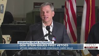 Stein vetoes immigration and concealed carry bills