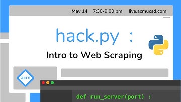 Hack.py: Intro to Web Scraping | Spring 2020