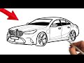 BMW M5 G90 2024 nasıl çizilir - BMW M5 serisi arabayı adım adım çizmek - Çizim Mektebi Araba Çizimi