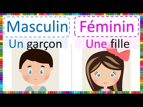 Apprendre le nom féminin et masculin ???‍?‍???#feminin #masculin #genre