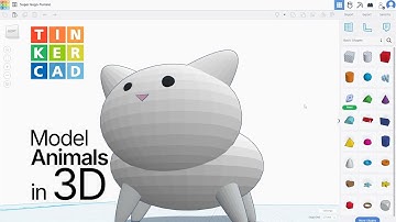 ✅ BASICS: How to create animals in Tinkercad | NEW UPDATE