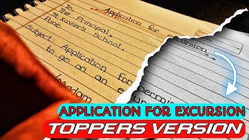 Application for excursion / application for excursion trip / student excursion trip / #application /