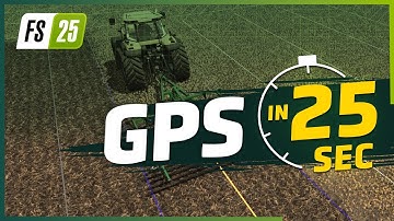 🚜 GPS Steering Assist in 25 Seconds | Farming Simulator 25